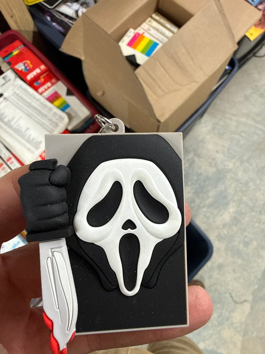 Ghost Face Bag Tag keychain square