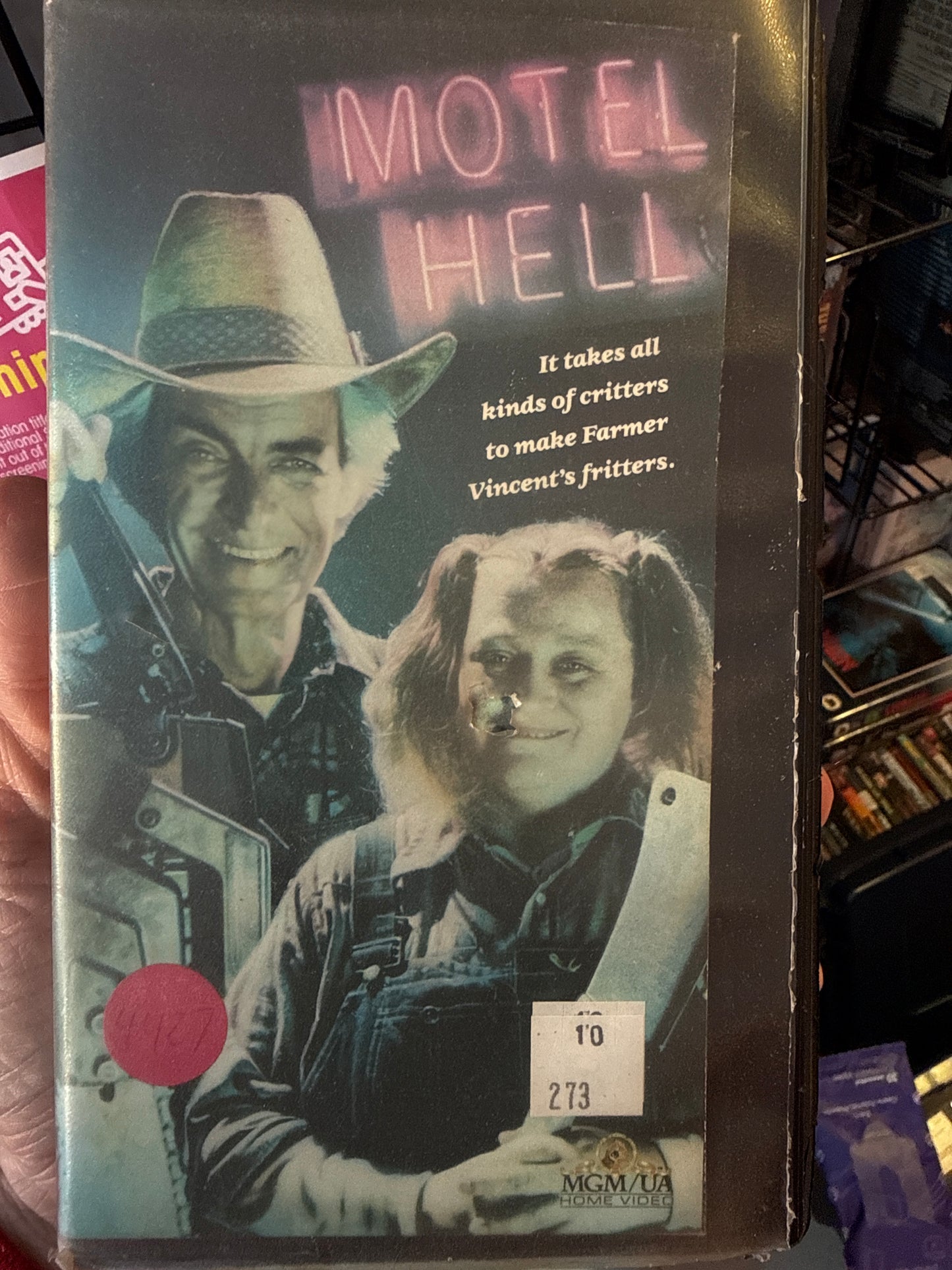 Motel Hell VHS Rental