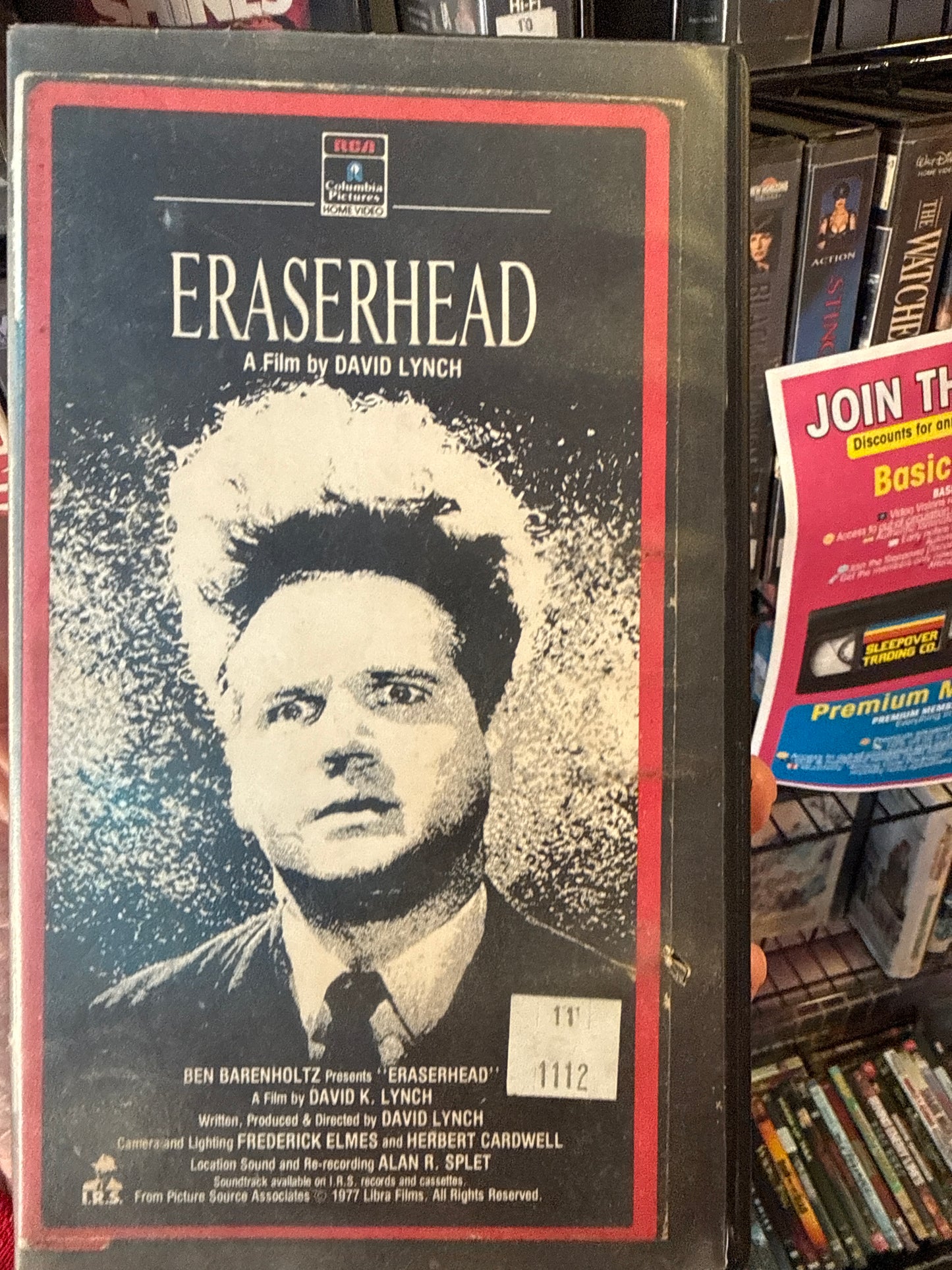 Eraserhead VHS Rental