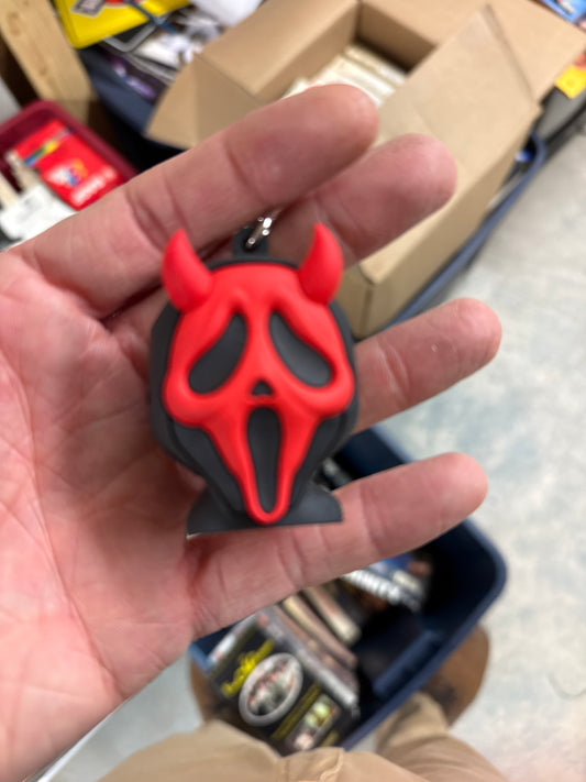 Ghost Face devil bag tag keychain