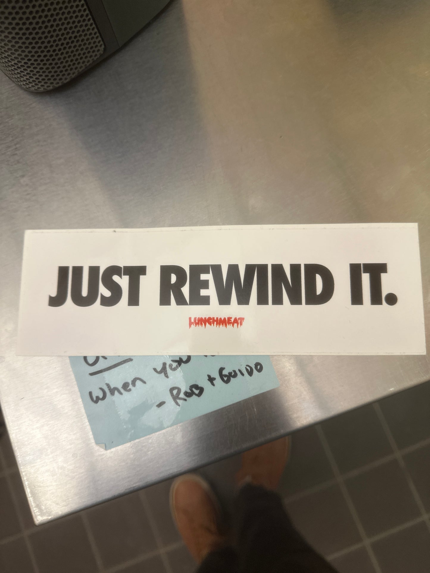 Lunchmeat Just Rewind It Sticker