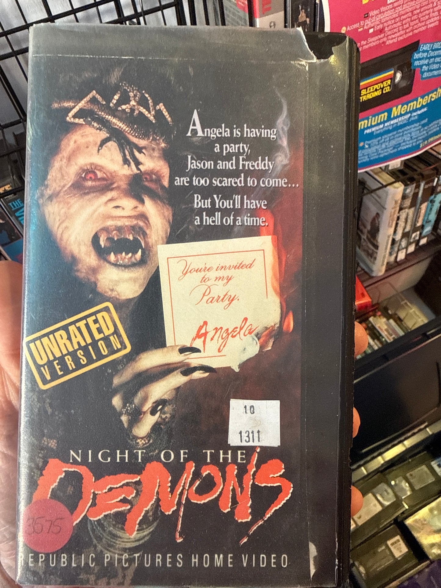Night of the Demons Unrated VHS Rental
