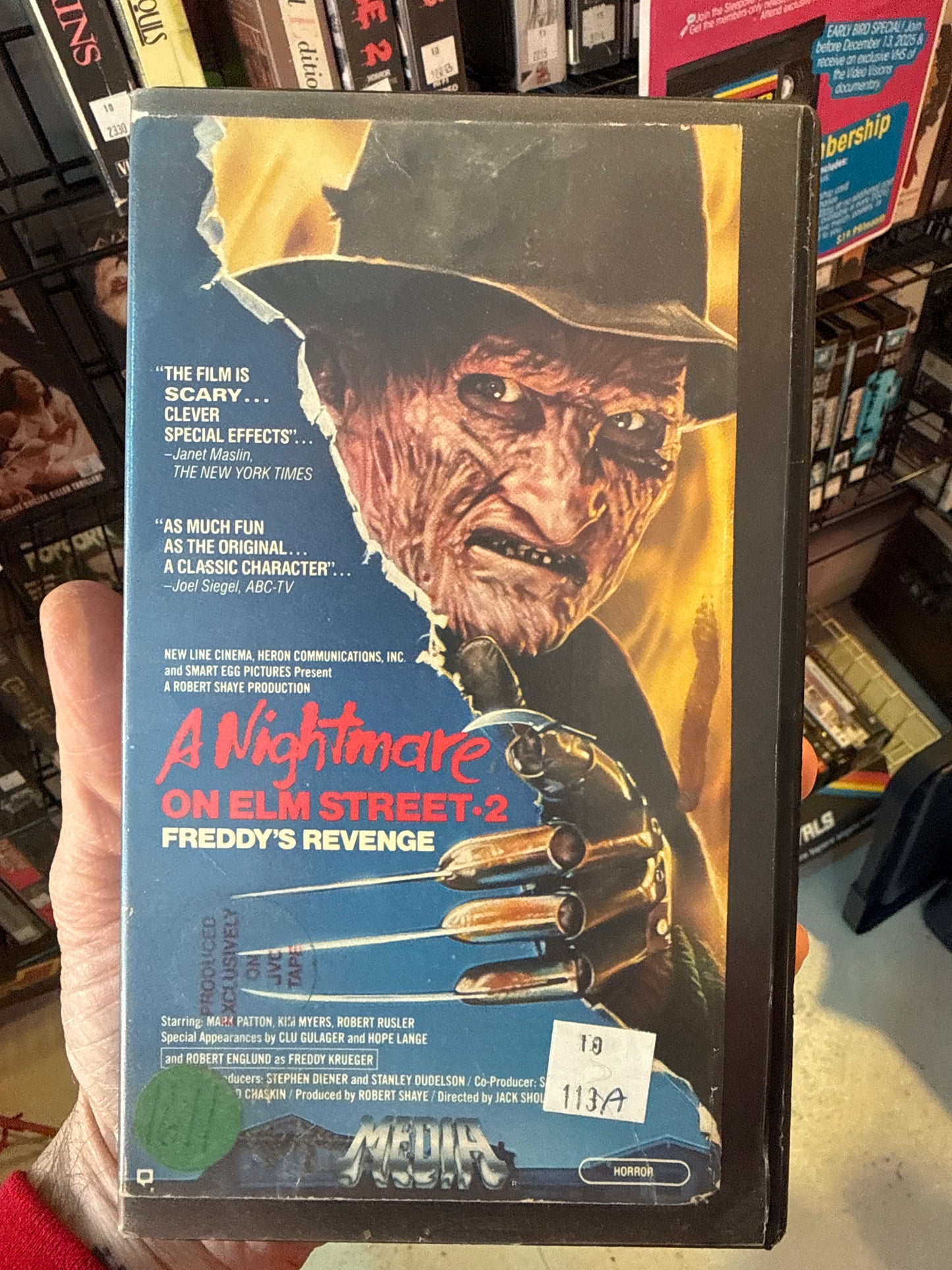 A Nightmare on Elm Street 2: Freddy’s Revenge VHS Rental