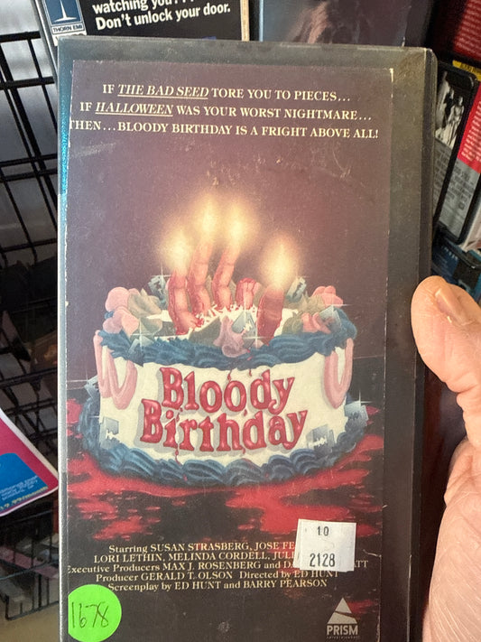 Blood Birthday VHS Rental
