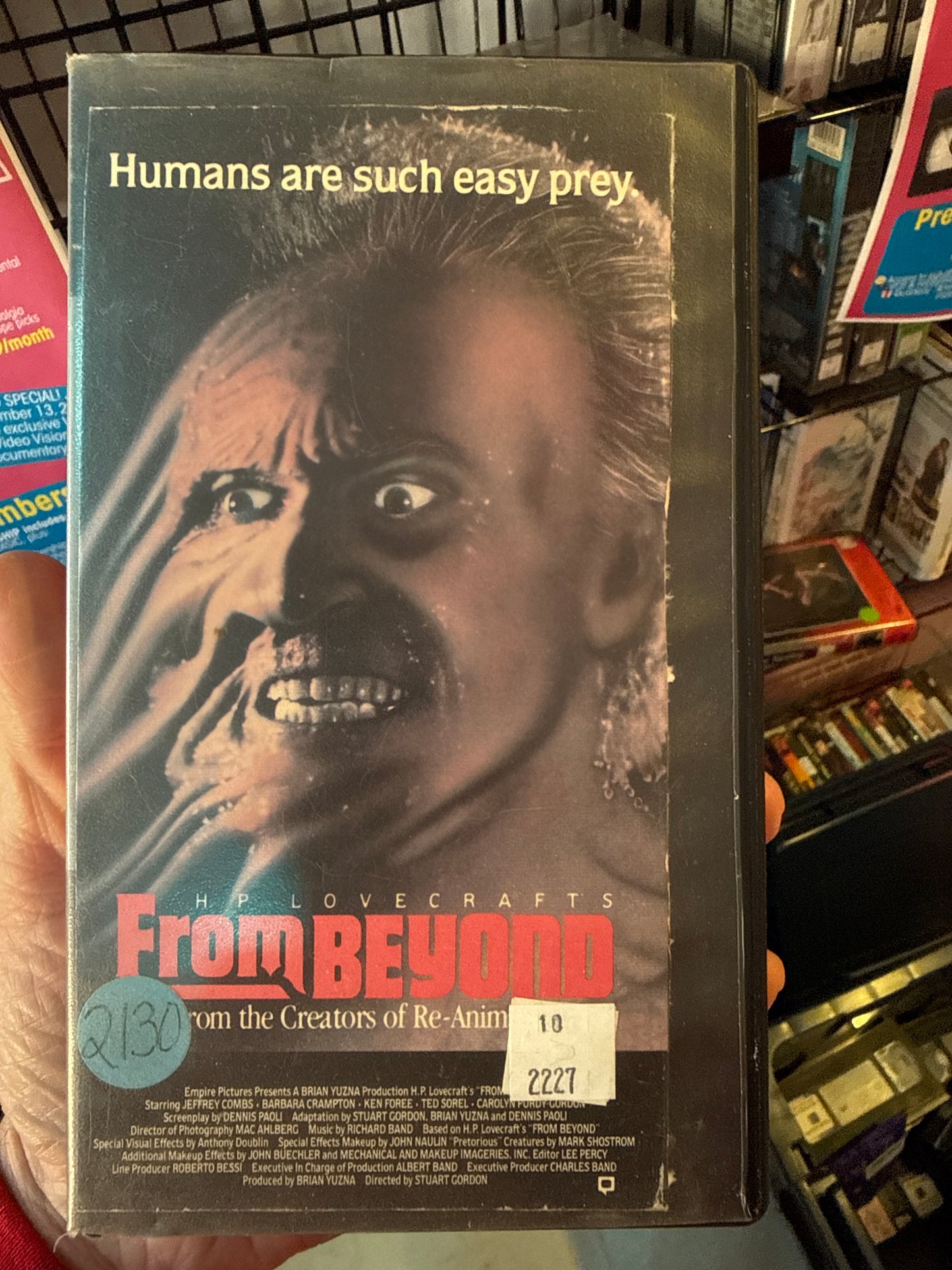From Beyond VHS Rental