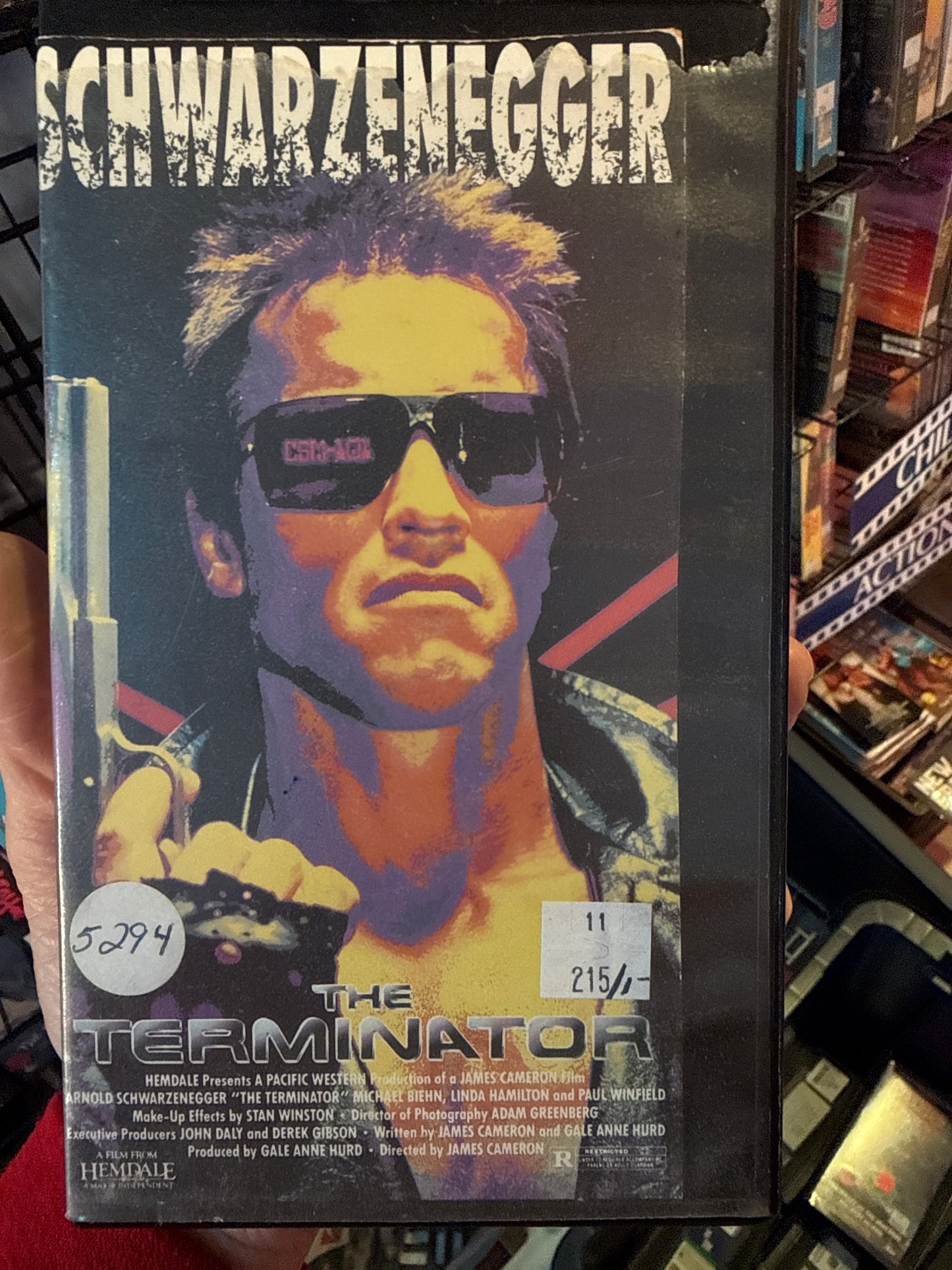 The Terminator VHS Rental