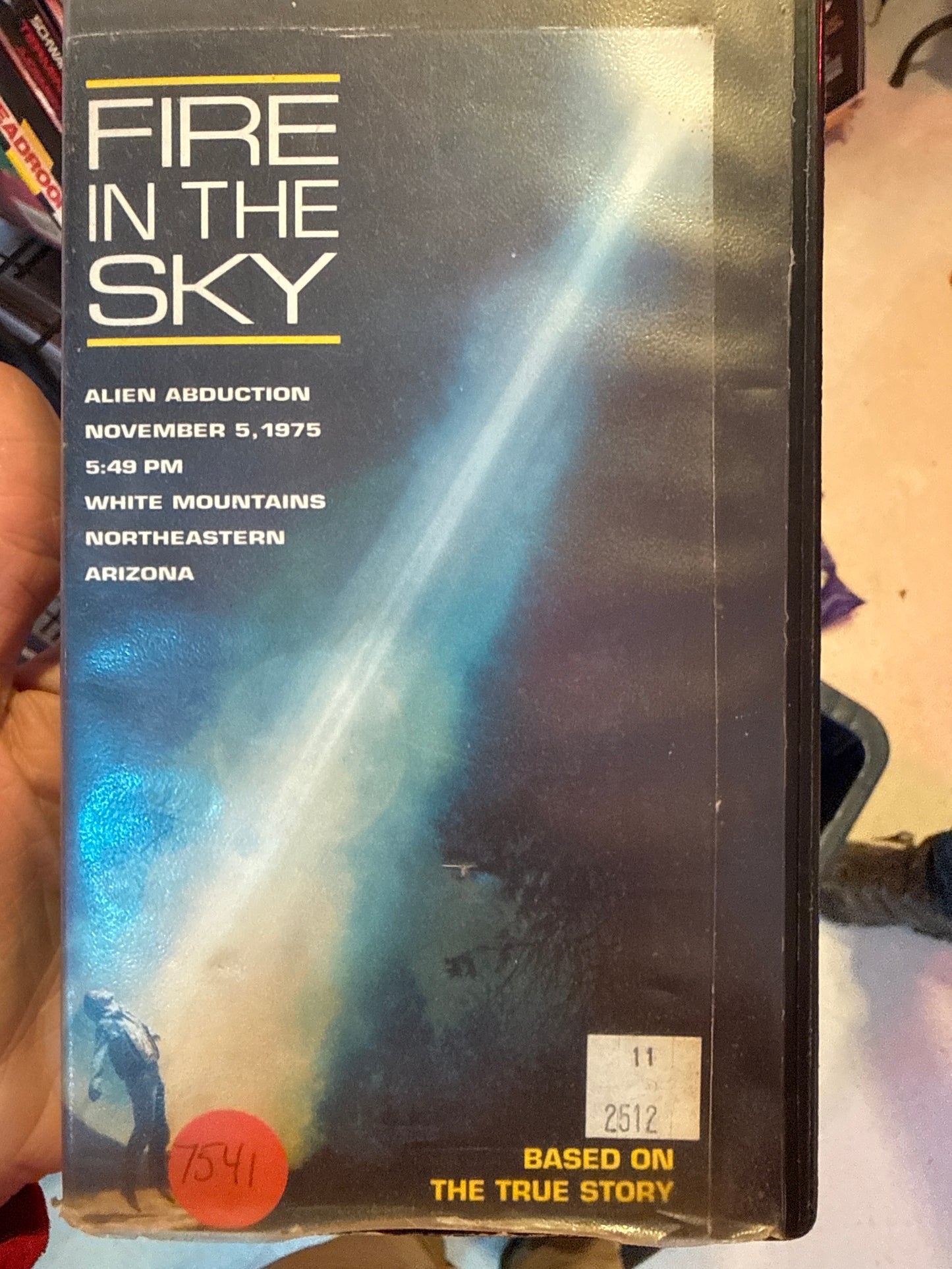 Fire In The Sky VHS Rental