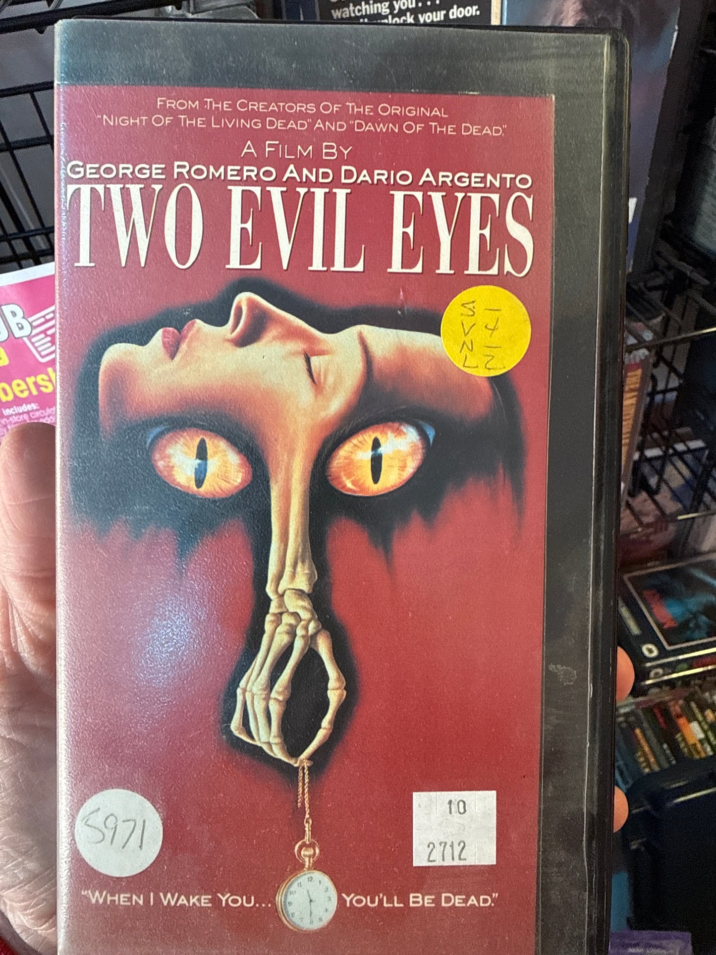Two Evil Eyes VHS Rental