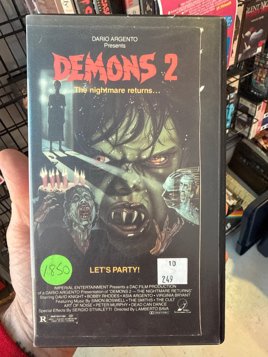 Demons 2 VHS Rental
