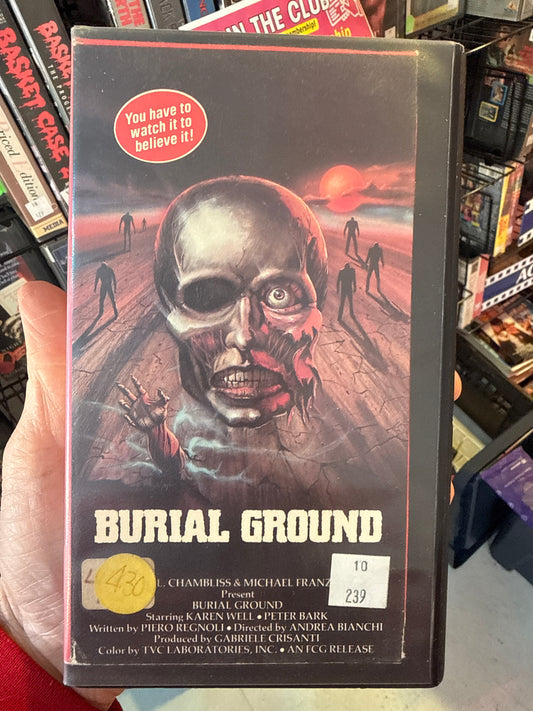Burial Ground VHS Rental