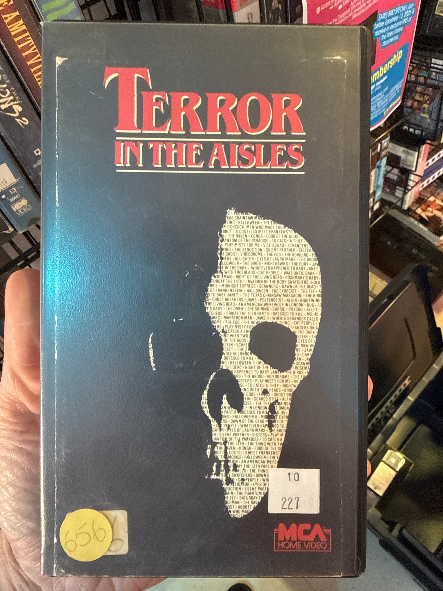Terror in the Aisles VHS Rental