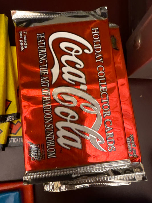 Coca Cola Holiday Collector Cards sealed pack