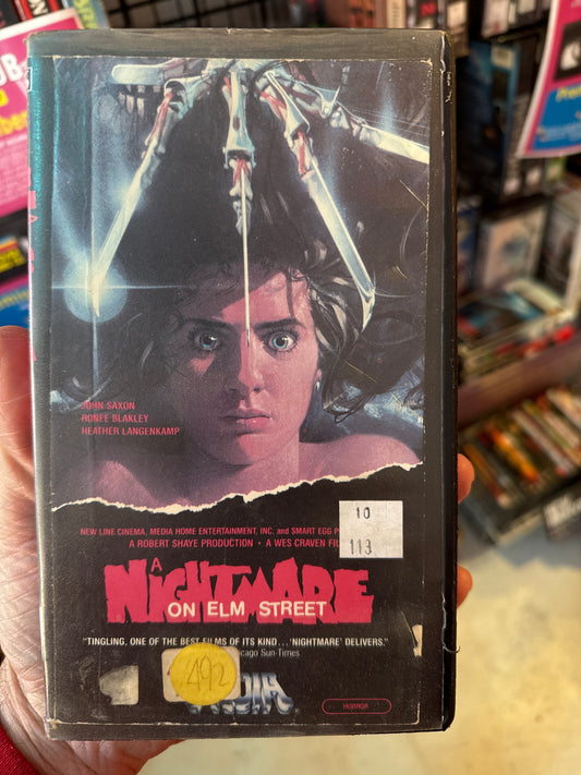 A Nightmare on Elm Street VHS Rental