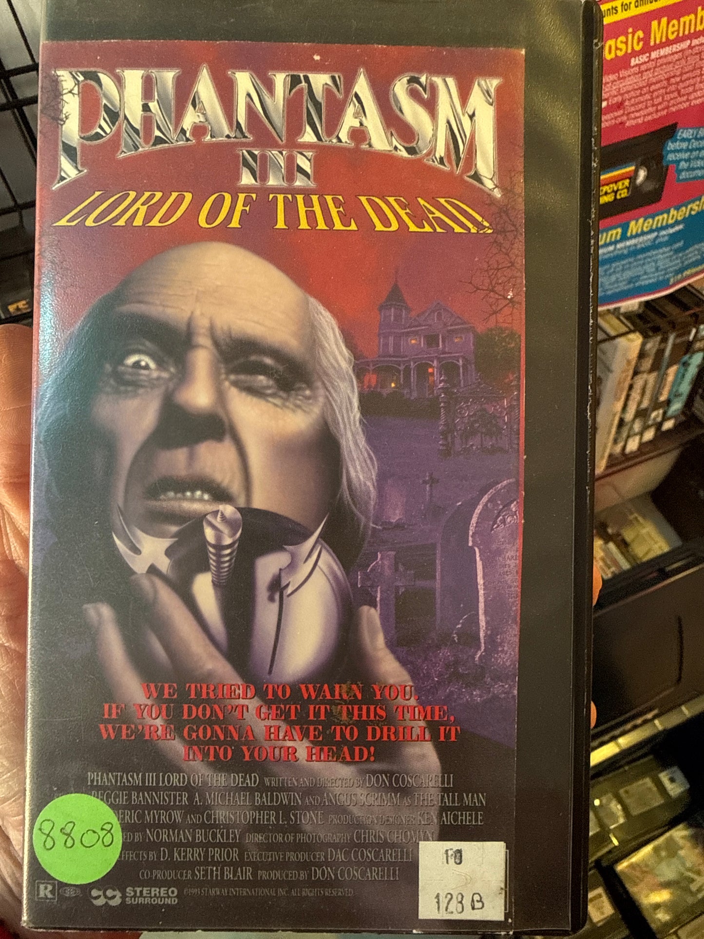 Phantasm III: Lord of the Dead VHS Rental