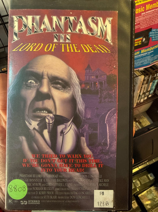 Phantasm III: Lord of the Dead VHS Rental