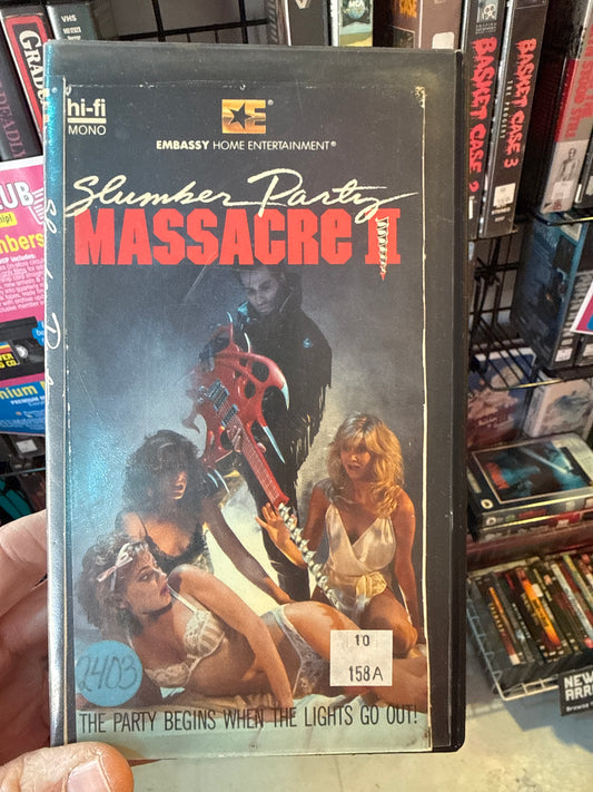 Slumber Party Massacre II VHS Rental
